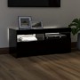 Mueble de TV con luces LED negro 90x35x40 cm de vidaXL, Muebles TV - Ref: Foro24-804383, Precio: 74,54 €, Descuento: %