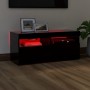 Mueble de TV con luces LED negro 90x35x40 cm de vidaXL, Muebles TV - Ref: Foro24-804383, Precio: 74,54 €, Descuento: %