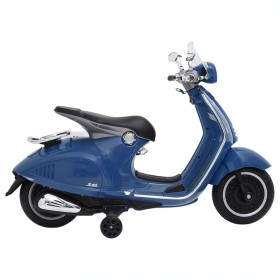 Moto eléctrica para niños Vespa GTS300 azul