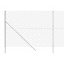 Silver wire fence 1.6x25 m by vidaXL, fence panels - Ref: Foro24-154012, Price: 178,40 €, Discount: %