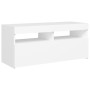 TV-Möbel mit LED-Leuchten Weiß 90x35x40 cm von vidaXL, TV-Möbel - Ref: Foro24-804382, Preis: 61,88 €, Rabatt: %