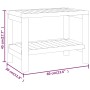 Badezimmer-Beistelltisch aus massivem Teakholz, 60 x 30 x 45 cm von vidaXL, Badezimmerzubehör - Ref: Foro24-340746, Preis: 10...