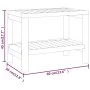 Badezimmer-Beistelltisch aus massivem Teakholz, 60 x 30 x 45 cm von vidaXL, Badezimmerzubehör - Ref: Foro24-340746, Preis: 92...