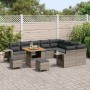 Conjunto de sofá de jardín Manual 12 pcs Gris 80 x 80 x 71 cm