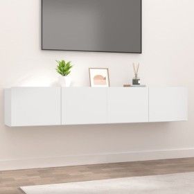 Muebles para TV 2 uds madera de ingeniería blanco 80x30x30 cm de vidaXL, Muebles TV - Ref: Foro24-804535, Precio: 111,20 €, D...