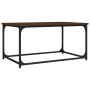 Brown oak wood and iron coffee table 80x50x40 cm by vidaXL, Coffee table - Ref: Foro24-823296, Price: 42,27 €, Discount: %