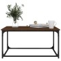 Brown oak wood and iron coffee table 80x50x40 cm by vidaXL, Coffee table - Ref: Foro24-823296, Price: 42,27 €, Discount: %