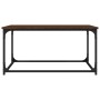 Brown oak wood and iron coffee table 80x50x40 cm by vidaXL, Coffee table - Ref: Foro24-823296, Price: 42,27 €, Discount: %