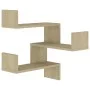 Sonoma oak plywood wall corner shelf 40x40x50 cm by vidaXL, Shelves and shelves - Ref: Foro24-807229, Price: 24,27 €, Discoun...