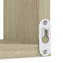 Wand-Eckregal aus Sonoma-Eichensperrholz, 40 x 40 x 50 cm von vidaXL, Regale und Regale - Ref: Foro24-807229, Preis: 24,65 €,...