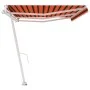 Automatic freestanding awning in orange and brown, 600x350 cm. by vidaXL, Awnings - Ref: Foro24-3069690, Price: 911,47 €, Dis...