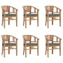 7-piece solid teak wood garden dining set by vidaXL, Garden sets - Ref: Foro24-3155772, Price: 1,00 €, Discount: %