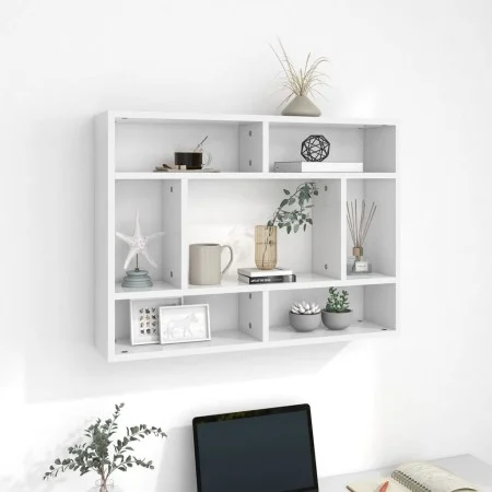 Wandregal Sperrholz weiß 75x16x55 cm von vidaXL, Regale und Regale - Ref: Foro24-803002, Preis: 37,89 €, Rabatt: %