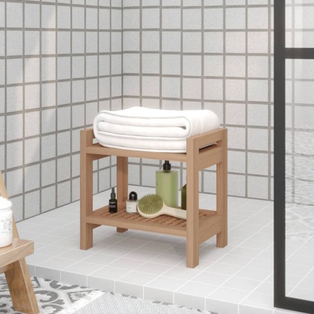 Badezimmer-Beistelltisch aus massivem Teakholz, 45 x 30 x 45 cm von vidaXL, Badezimmerzubehör - Ref: Foro24-340753, Preis: 65...