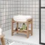 Badezimmer-Beistelltisch aus massivem Teakholz, 45 x 30 x 45 cm von vidaXL, Badezimmerzubehör - Ref: Foro24-340753, Preis: 58...