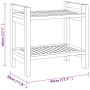 Badezimmer-Beistelltisch aus massivem Teakholz, 45 x 30 x 45 cm von vidaXL, Badezimmerzubehör - Ref: Foro24-340753, Preis: 65...