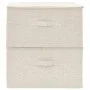 Storage boxes 2 units cream-colored fabric 43x34x23 cm by vidaXL, Storage baskets - Ref: Foro24-332911, Price: 41,16 €, Disco...