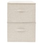 Aufbewahrungsboxen 2 Einheiten cremefarbener Stoff 43x34x23 cm von vidaXL, Aufbewahrungskörbe - Ref: Foro24-332911, Preis: 41...