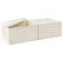 Storage boxes 2 units cream-colored fabric 43x34x23 cm by vidaXL, Storage baskets - Ref: Foro24-332911, Price: 41,16 €, Disco...