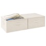 Aufbewahrungsboxen 2 Einheiten cremefarbener Stoff 43x34x23 cm von vidaXL, Aufbewahrungskörbe - Ref: Foro24-332911, Preis: 41...
