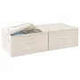 Storage boxes 2 units cream-colored fabric 43x34x23 cm by vidaXL, Storage baskets - Ref: Foro24-332911, Price: 41,16 €, Disco...
