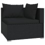 4-teiliges Gartenmöbel-Set und schwarze synthetische Rattankissen von vidaXL, Gartensets - Ref: Foro24-3101424, Preis: 471,62...
