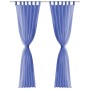 Cortinas de gasa 2 unidades 140x175 cm azul real de vidaXL, Cortinas y visillos - Ref: Foro24-132245, Precio: 21,95 €, Descue...