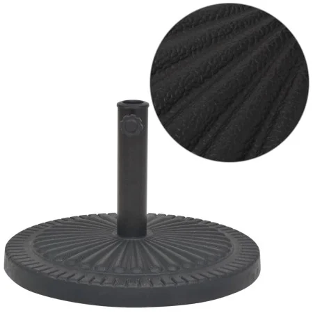 Base de sombrilla de resina redonda negro 14 kg de vidaXL, Bases para sombrillas - Ref: Foro24-43657, Precio: 51,24 €, Descue...