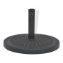 Base de sombrilla de resina redonda negro 14 kg de vidaXL, Bases para sombrillas - Ref: Foro24-43657, Precio: 46,40 €, Descue...