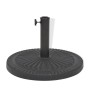 Base de sombrilla de resina redonda negro 14 kg de vidaXL, Bases para sombrillas - Ref: Foro24-43657, Precio: 46,40 €, Descue...