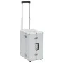 Silberfarbener Piloten-Trolley-Koffer aus Aluminium, 47 x 39 x 27 cm von vidaXL, Kulturbeutel - Ref: Foro24-91844, Preis: 84,...