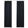 Blackout curtains with hooks 2 units anthracite gray 140x175cm by vidaXL, Curtains and curtains - Ref: Foro24-134422, Price: ...