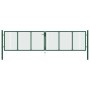Grüne Gartengittertür aus Stahl, 400 x 75 cm von vidaXL, Gartentore - Ref: Foro24-145747, Preis: 267,60 €, Rabatt: %
