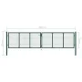 Grüne Gartengittertür aus Stahl, 400 x 75 cm von vidaXL, Gartentore - Ref: Foro24-145747, Preis: 262,35 €, Rabatt: %