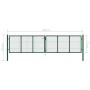 Grüne Gartengittertür aus Stahl, 400 x 75 cm von vidaXL, Gartentore - Ref: Foro24-145747, Preis: 267,60 €, Rabatt: %