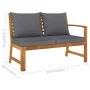 6-piece garden furniture set with solid acacia wood cushions by vidaXL, Garden sets - Ref: Foro24-3057781, Price: 737,77 €, D...