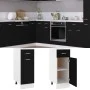 Unterschrank mit Küchenschublade aus schwarzem Holzwerkstoff von vidaXL, Küchenschränke - Ref: Foro24-801205, Preis: 68,40 €,...