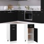 Unterschrank mit Küchenschublade aus schwarzem Holzwerkstoff von vidaXL, Küchenschränke - Ref: Foro24-801205, Preis: 69,51 €,...