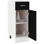 Unterschrank mit Küchenschublade aus schwarzem Holzwerkstoff von vidaXL, Küchenschränke - Ref: Foro24-801205, Preis: 68,40 €,...