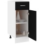 Unterschrank mit Küchenschublade aus schwarzem Holzwerkstoff von vidaXL, Küchenschränke - Ref: Foro24-801205, Preis: 69,51 €,...