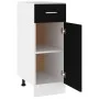 Unterschrank mit Küchenschublade aus schwarzem Holzwerkstoff von vidaXL, Küchenschränke - Ref: Foro24-801205, Preis: 68,40 €,...