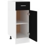 Unterschrank mit Küchenschublade aus schwarzem Holzwerkstoff von vidaXL, Küchenschränke - Ref: Foro24-801205, Preis: 69,51 €,...