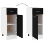 Armario inferior cajón de cocina madera de ingeniería negro de vidaXL, Armarios de cocina - Ref: Foro24-801205, Precio: 69,51...