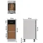 Unterschrank mit Küchenschublade aus schwarzem Holzwerkstoff von vidaXL, Küchenschränke - Ref: Foro24-801205, Preis: 68,40 €,...