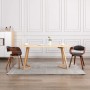 Esszimmerstühle 2 Einheiten aus gebogenem Holz und grauem Stoff von vidaXL, Essstühle - Ref: Foro24-287389, Preis: 356,44 €, ...