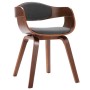 Esszimmerstühle 2 Einheiten aus gebogenem Holz und grauem Stoff von vidaXL, Essstühle - Ref: Foro24-287389, Preis: 356,44 €, ...