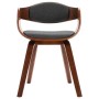 Esszimmerstühle 2 Einheiten aus gebogenem Holz und grauem Stoff von vidaXL, Essstühle - Ref: Foro24-287389, Preis: 356,44 €, ...