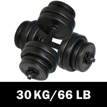 Dumbbell set 2x15 kg by vidaXL, free weight - Ref: Foro24-90267, Price: 81,59 €, Discount: %