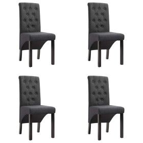Esszimmerstühle 4 Einheiten aus dunkelgrauem Stoff von vidaXL, Essstühle - Ref: Foro24-276965, Preis: 392,97 €, Rabatt: %