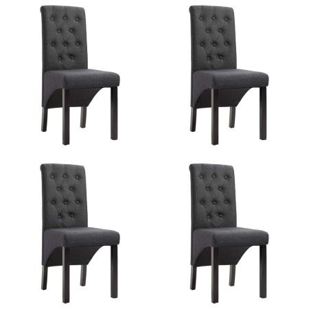 Esszimmerstühle 4 Einheiten aus dunkelgrauem Stoff von vidaXL, Essstühle - Ref: Foro24-276965, Preis: 392,97 €, Rabatt: %